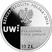 10 Zlotys University of Warsaw obverse image