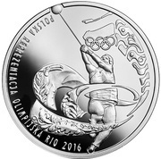10 Zlotys Polish Olympic Team – Rio de Janeiro 2016, Poland, 2016 reverse image