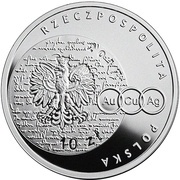 10 Zlotys Mikołaj Kopernik obverse image