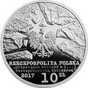 10 Zlotys 35th Anniversary of Fighting Solidarity obverse image