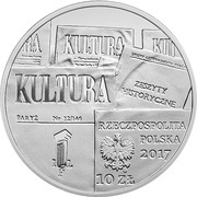 10 Zlotys 70th Anniversary of "Kultura Paryska" Magazine obverse image