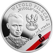 10 Zlotys Witold Pilecki ps. "Witold", Poland, 2017 reverse image