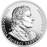10 Zlotys Death of Tadeusz Kościuszko, Poland, 2017 reverse image