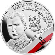 10 Zlotys Henryk Glapiński “Klinga”, Poland, 2017 reverse image