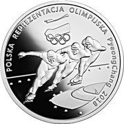 10 Zlotys PyeongChang 2018, Poland, 2018 reverse image