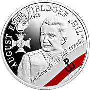 10 Zlotys August Emil Fieldorf ‘Nil’, Poland, 2018 reverse image