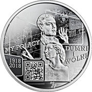 10 Zlotys We Poles, proud and free: 1918-2018 reverse image