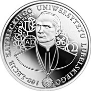 10 Zlotys 100th Anniversary of the Catholic University of Lublin, Poland, 2019 reverse image