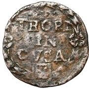 Duit - Anne van de Marck Lion shield obverse image