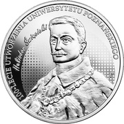 10 Zlotys 100th Anniversary of the University of Poznań, Poland, 2019 reverse image