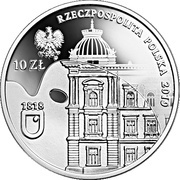 10 Zlotys 200th Anniversary of the Jan Matejko Academy of Fine Arts in Kraków obverse image