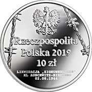 10 Zlotys Genocide of the Romani and Sinti obverse image