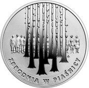 10 Zlotys Massacres in Piaśnica, Poland, 2021 reverse image
