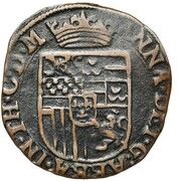 1 Liard - Anne van de Marck obverse image