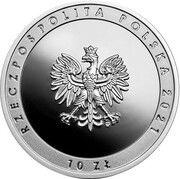 10 Zlotys We thank healthcare workers for their dedication during the COVID-19 pandemic obverse image