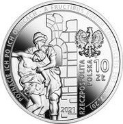 10 Zlotys 30th Anniversary of the Reactivation of Caritas Poland obverse image