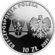 10 Zlotys Beatification of Cardinal Stefan Wyszyński obverse image