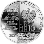 10 Zlotys Adam Heydel obverse image