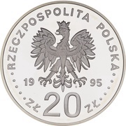 20 Zlotys 50th Anniversary of United Nations obverse image