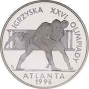 20 Zlotys XXVI Olympic Games - Atlanta 1996, Poland, 1995 reverse image