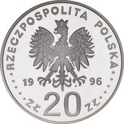 20 Zlotys 4th century of Warsaw as the Capital obverse image