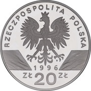 20 Zlotys Jeż (Erinaceus europaeus) obverse image