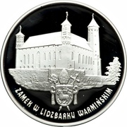 20 Zlotys Zamek w Lidzbarku Warmińskim, Poland, 1996 reverse image