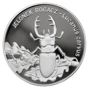 20 Zlotys Jelonek rogacz (Lucanus cervus), Poland, 1997 reverse image
