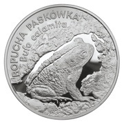 20 Zlotys Ropucha Paskówka (Bufo calamita), Poland, 1998 reverse image