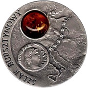 20 Zlotys Szlak Bursztynowy, Poland, 2001 reverse image