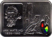 20 Zlotys Jan Matejko, Poland, 2002 reverse image