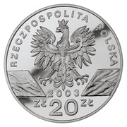 20 Zlotys Węgorz europejski (Anguilla anguilla) obverse image