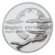 20 Zlotys Węgorz europejski (Anguilla anguilla), Poland, 2003 reverse image