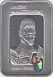 20 Zlotys Jacek Malczewski, Poland, 2003 reverse image
