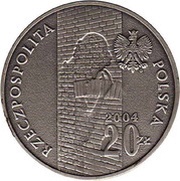 20 Zlotys In Memory of Victims in Łódź Ghetto obverse image