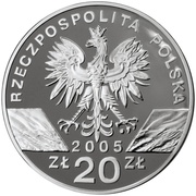 20 Zlotys Puchacz (Bubo bubo) obverse image