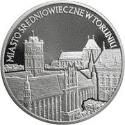 20 Zlotys Miasto średniowieczne w Toruniu, Poland, 2007 reverse image