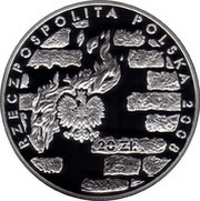 20 Zlotys Warsaw Ghetto Uprising obverse image
