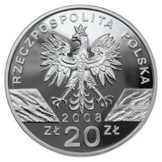 20 Zlotys Sokół wędrowny (Falco peregrinus) obverse image