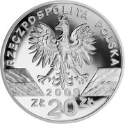 20 Zlotys Jaszczurka zielona (Lacerta viridis) obverse image