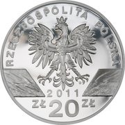 20 Zlotys Borsuk (Meles meles) obverse image
