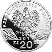 20 Zlotys Konik polski (Equus caballus gmelini) obverse image