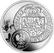 20 Zlotys ‘boratynka’, ‘tymf’ of John Casimir Vasa obverse image