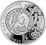 20 Zlotys the szóstak (six grosz) of John III Sobieski, Poland, 2019 reverse image