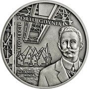20 Zlotys 100th Anniversary of the Port of Gdynia, Poland, 2022 reverse image