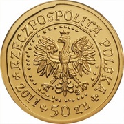50 Zlotys White-tailed Eagle; Gold Bullion obverse image