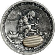 50 Zlotys 100th Anniversary of the Discovery of the Complex of Prehistoric Striped Flint Mines “Krzemionki”, Poland, 2022 reverse image