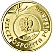 100 Zlotys John Paul II, the Pilgrim obverse image