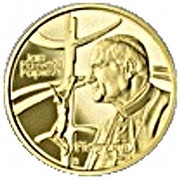 100 Zlotys John Paul II, the Pilgrim, Poland, 1999 reverse image