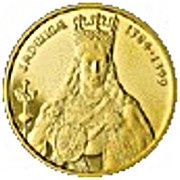 100 Zlotys Hedwig I, Poland, 2000 reverse image